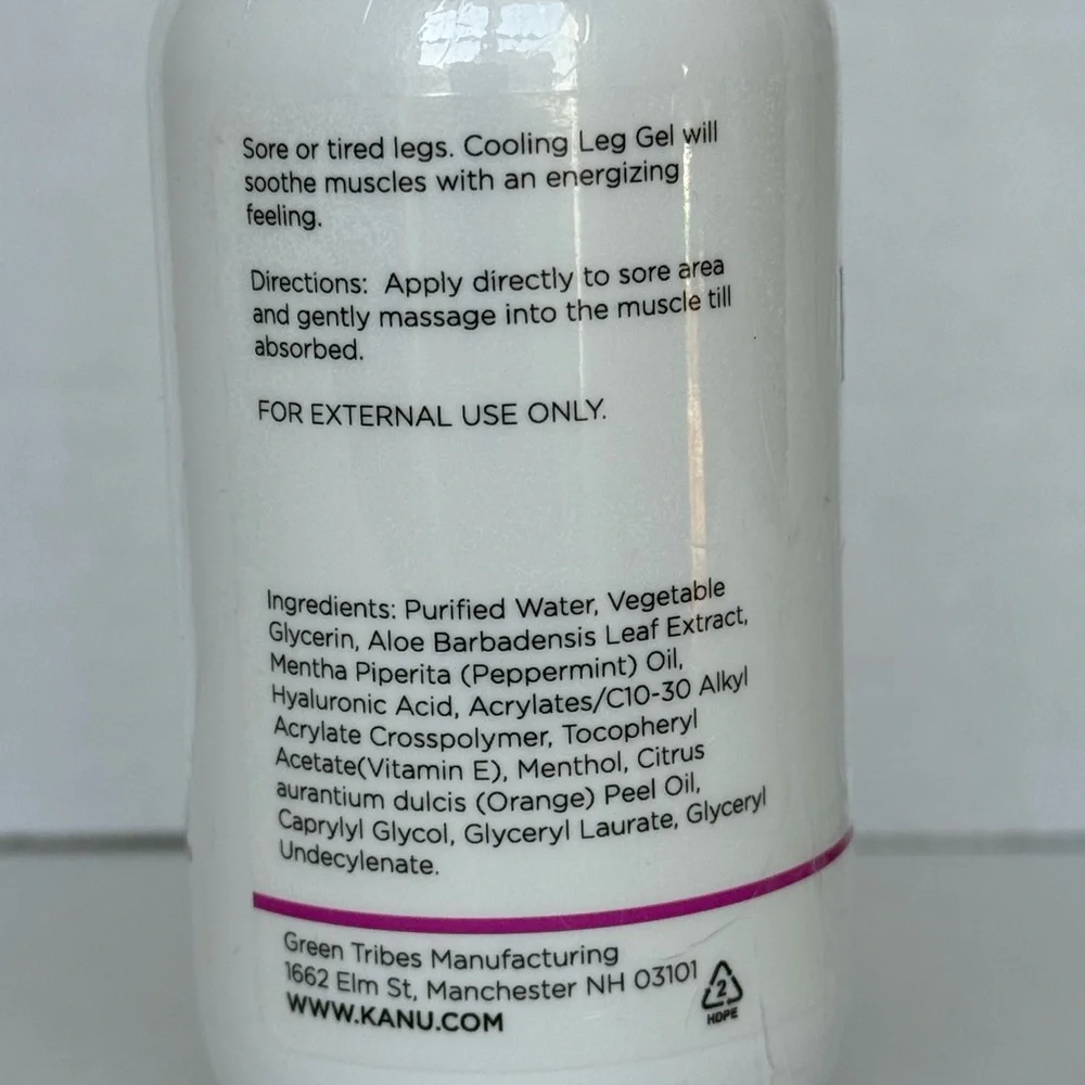 NWT Kanu Mother Cooling Leg Gel 4.2 oz Soothing Pregnancy Lotion Pain Relief - Picture 3 of 4